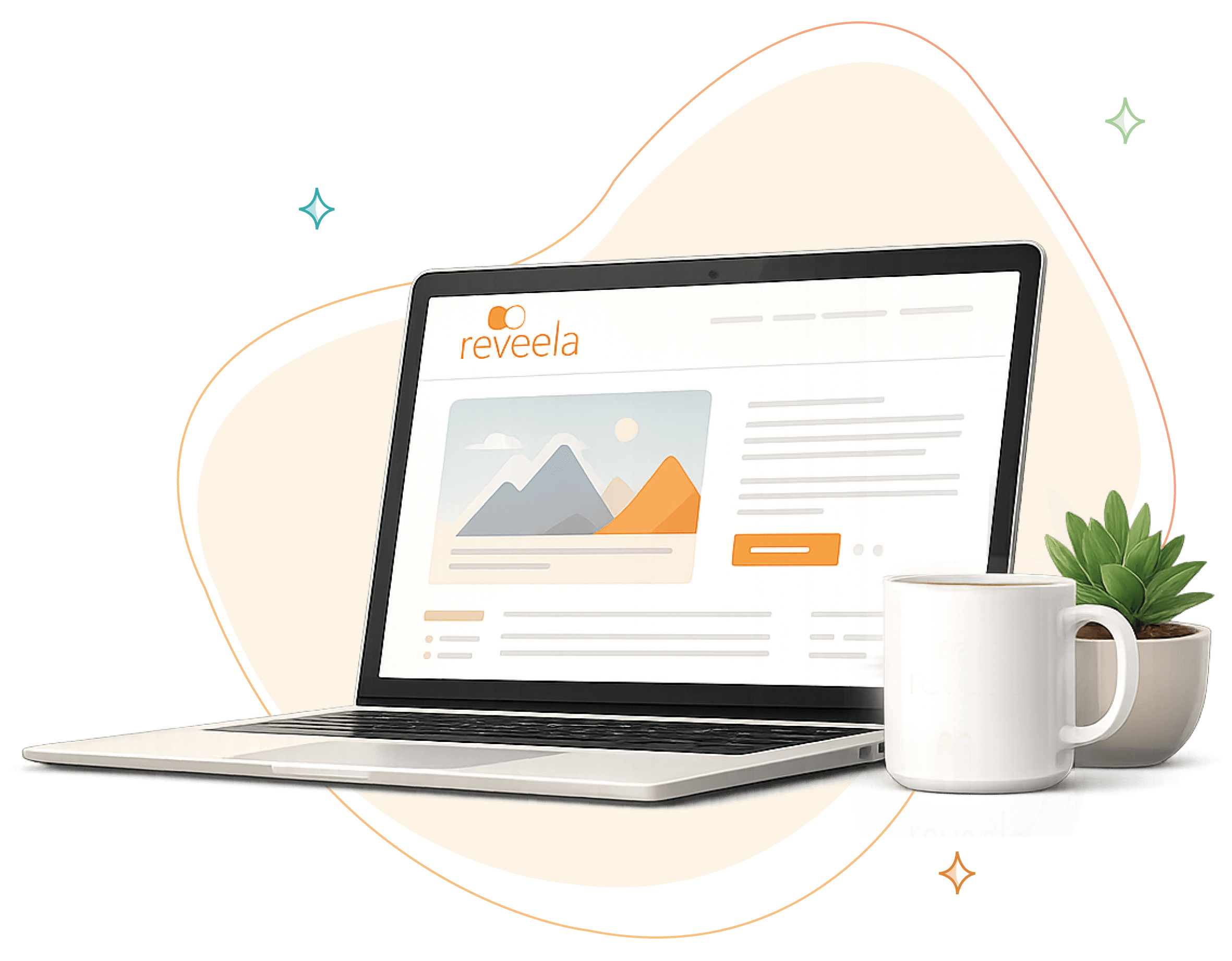 Illustration of the Reveela Blog providing marketing insights, practical guides and expert advice to help improve online visibility.